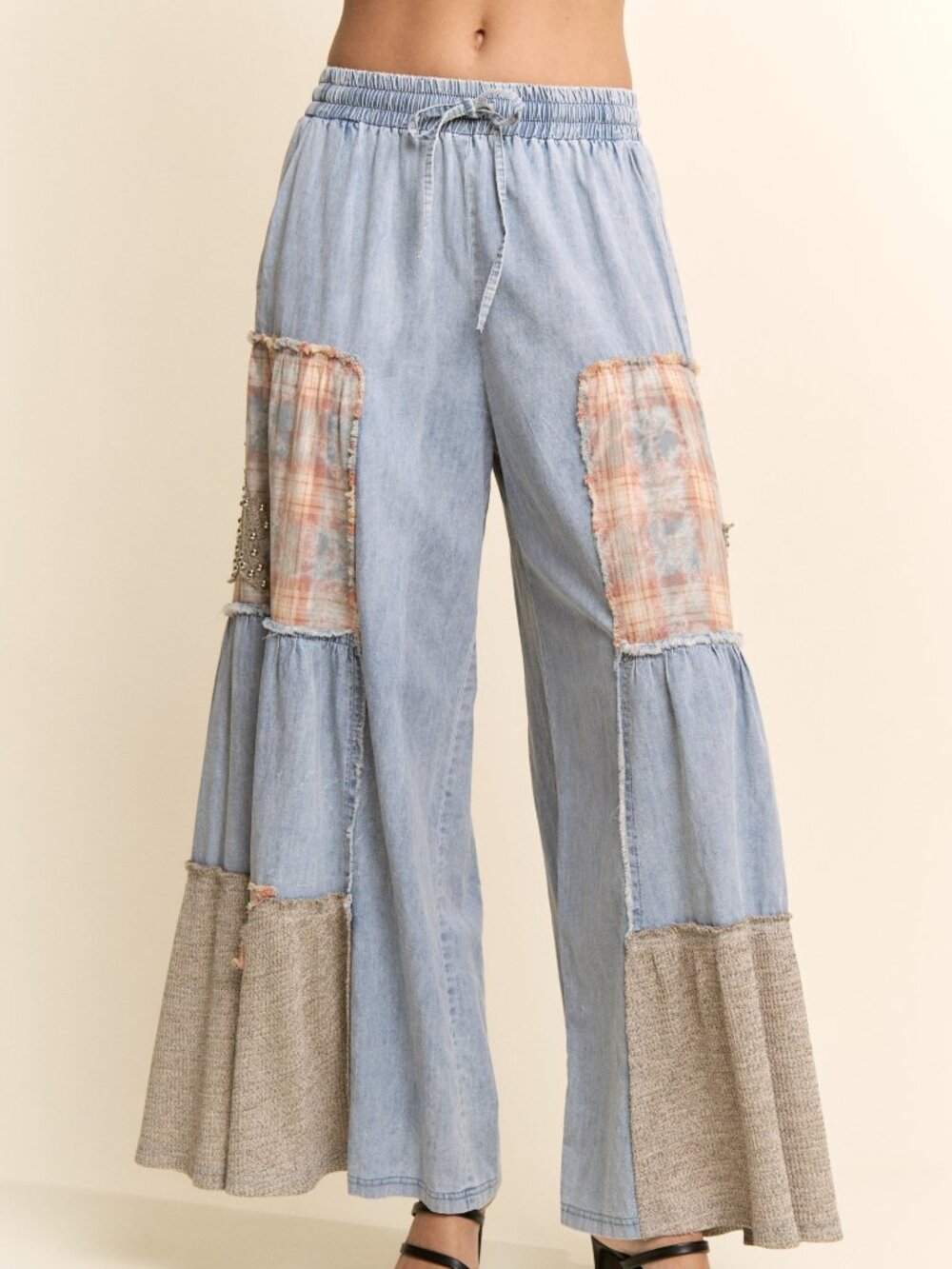 Davi & Dani Patchwork Denim